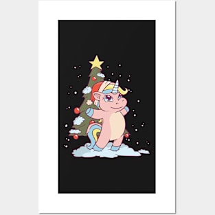 unicorn christmas, christmas unicorn, christmas, unicorn, unicorn shirt, christmas horse, horses shirt Posters and Art